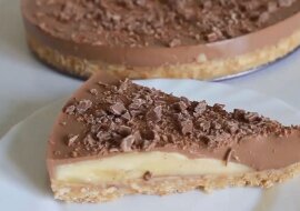 Szybkie czekoladowo-bananowe ciasto bez pieczenia