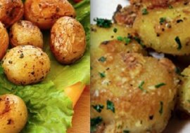 Smaczne i pachnące ziemniaki w mundurkach pieczone z masłem czosnkowym