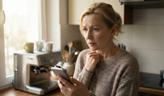 W niedzielę chciałam zrobić nam kawę. W jego telefonie mignęła wiadomość: „Tęsknię. Kiedy znowu u mnie?”