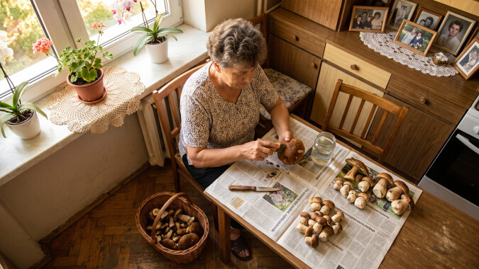 Syn od lat powtarza, żebym w moim wieku sama do lasu nie chodziła, "bo się zgubisz, mamo". Przez wrzesień punkt skupu przy szosie przyjął ode mnie czterdzieści kilo podgrzybków, pierwsza klasa. Pan przy wadze zapytał, gdzie takie rosną